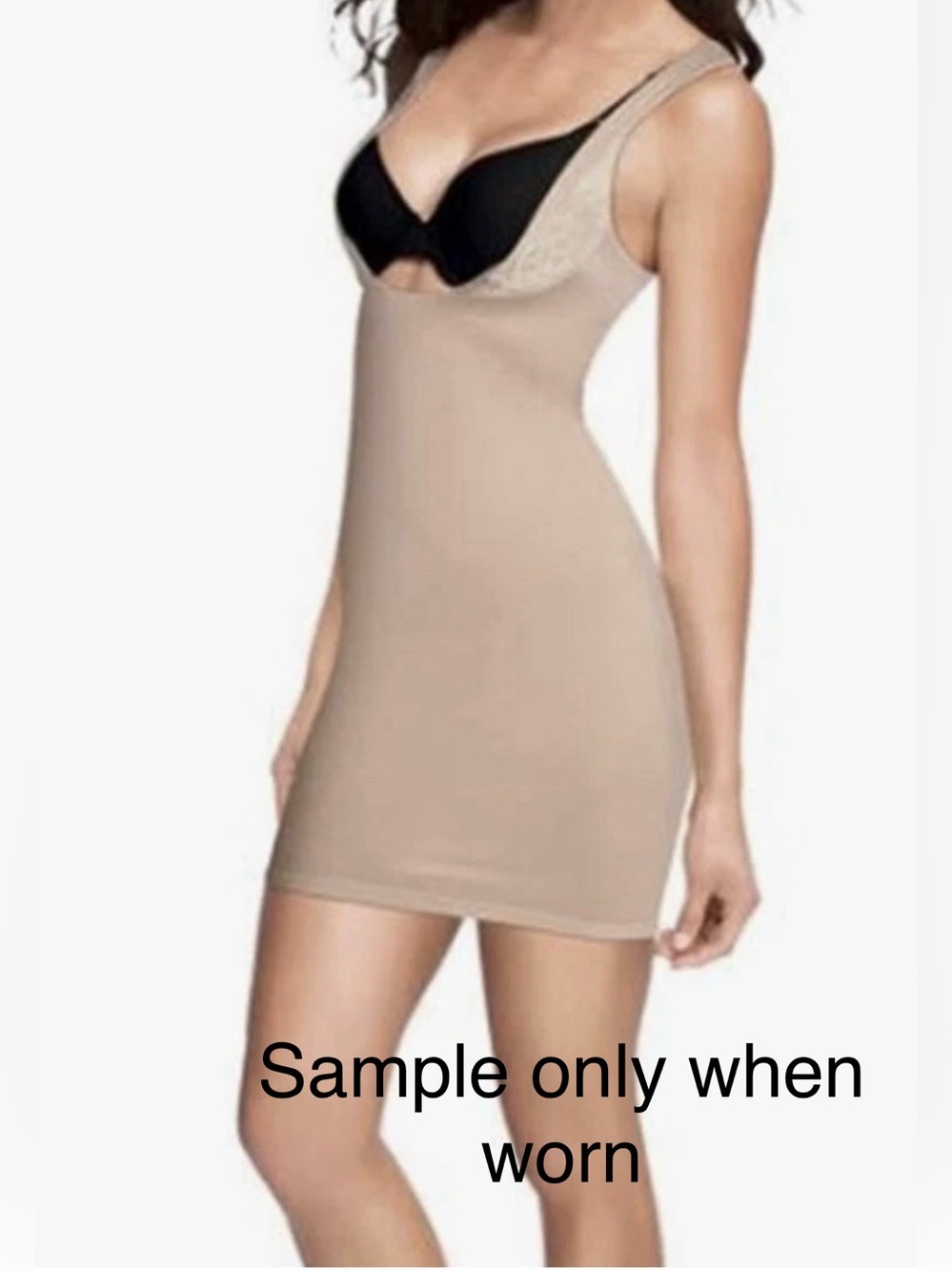 MAIDENFORM White Petite Firm Control Body Shapewear Slip Underwear